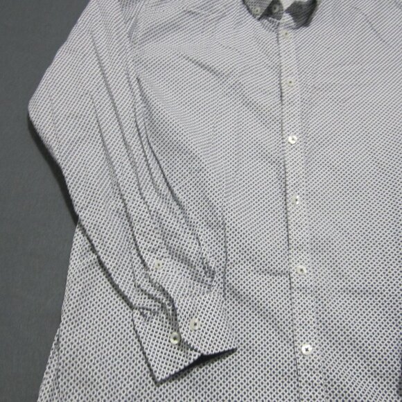 Steel & Jelly Button Up Shirt Men's L Gray Blue Button Down Long Sleeve - Picture 6 of 11